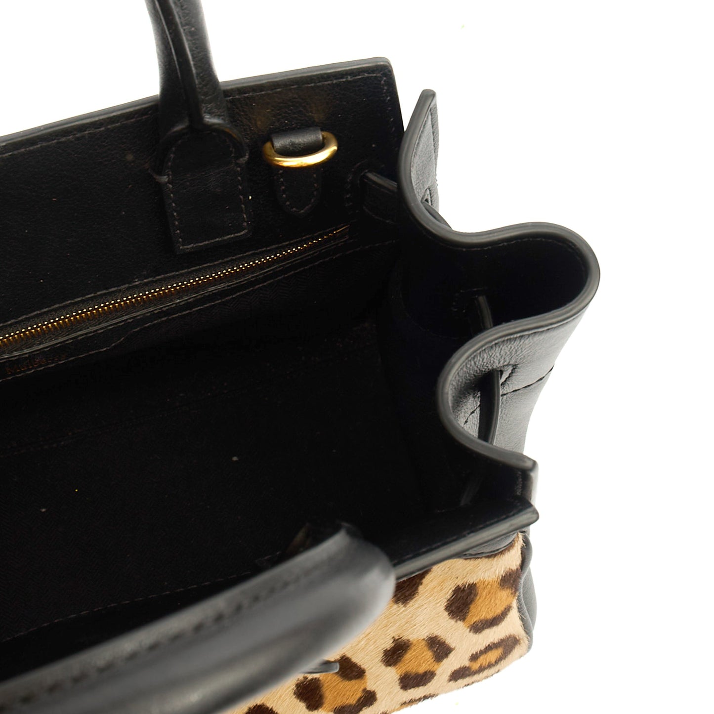 Mulberry Tote Zipped Bayswater - Small in Black, Calfskin Leather — Alternate View 17