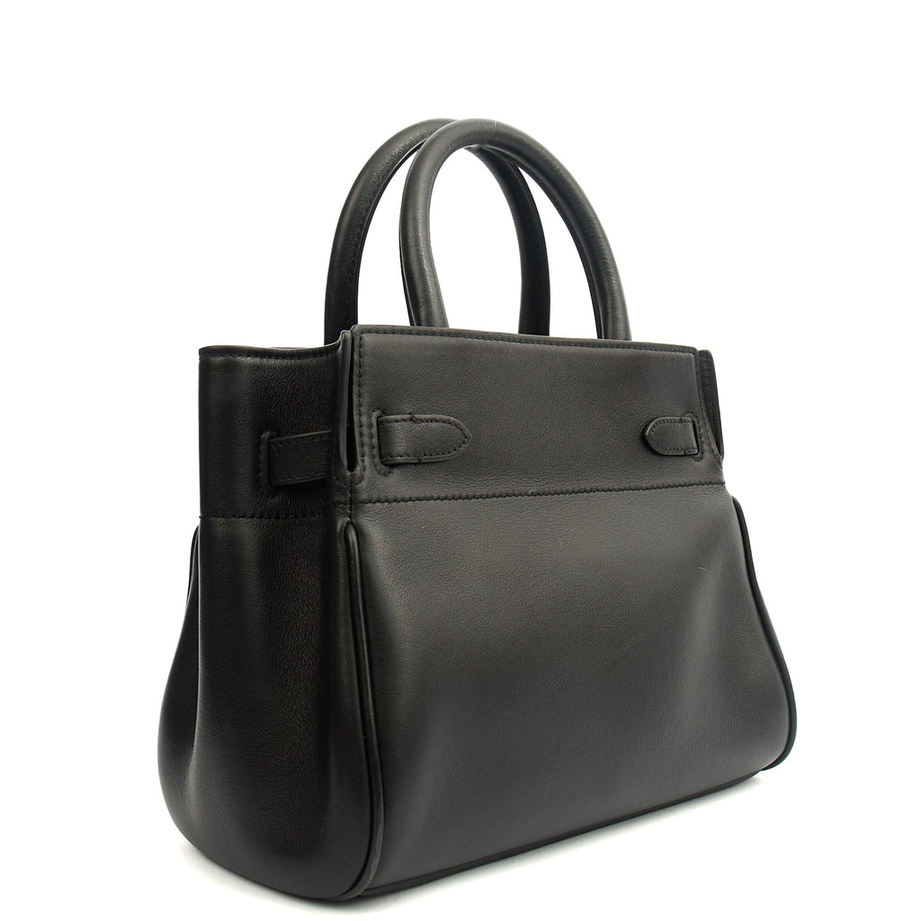 Mulberry Tote Zipped Bayswater - Small in Black, Calfskin Leather — Side View