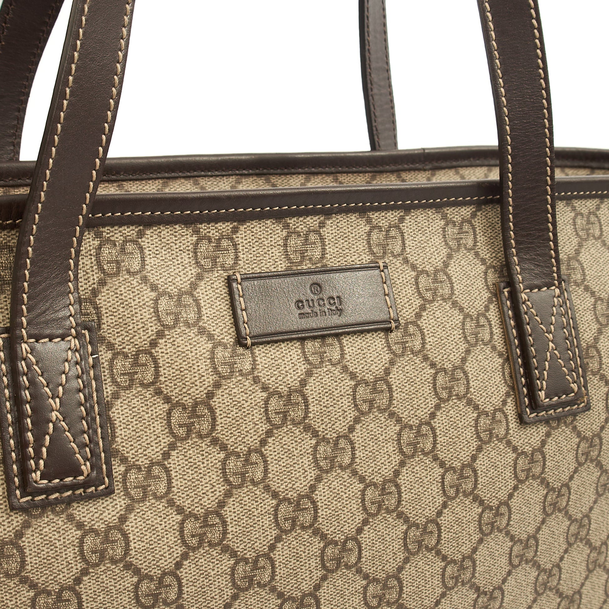 Gucci Tote Tote in GG Supreme, Leather — Lifestyle View