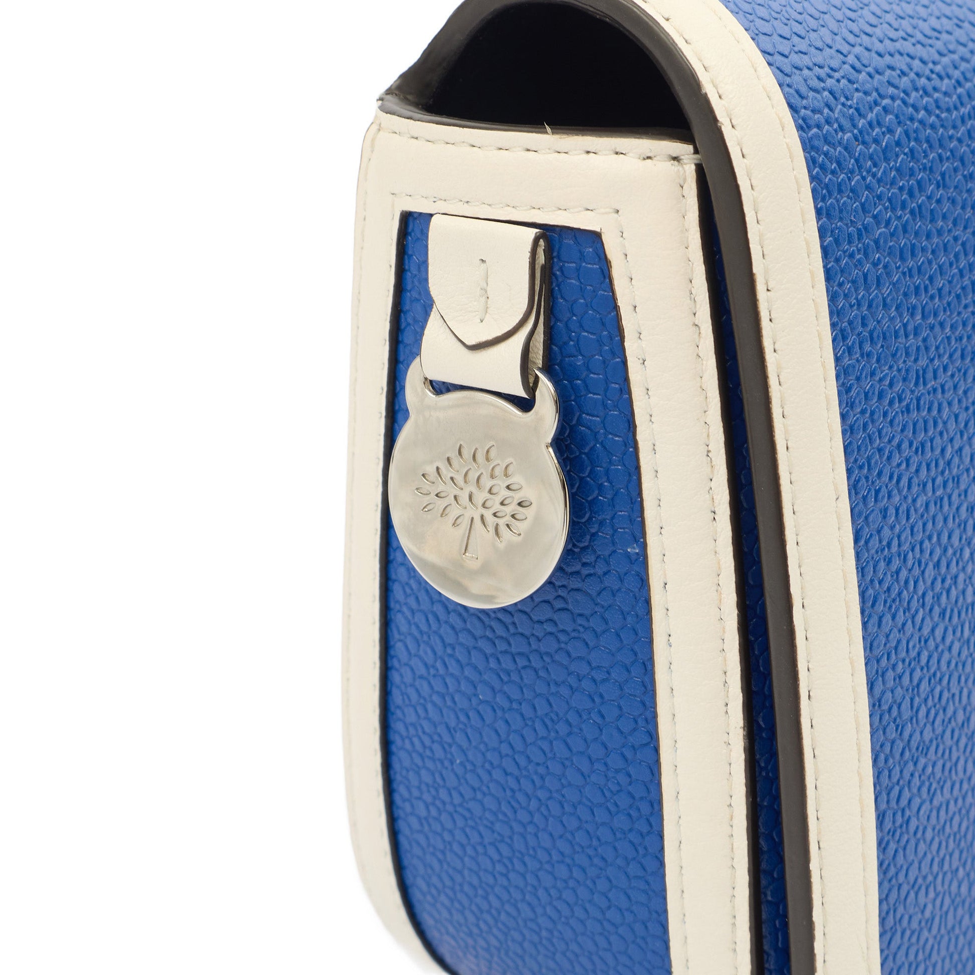 Mulberry Cross Body Darley Shoulder Bag - Small  in Blue, Leather — Side View