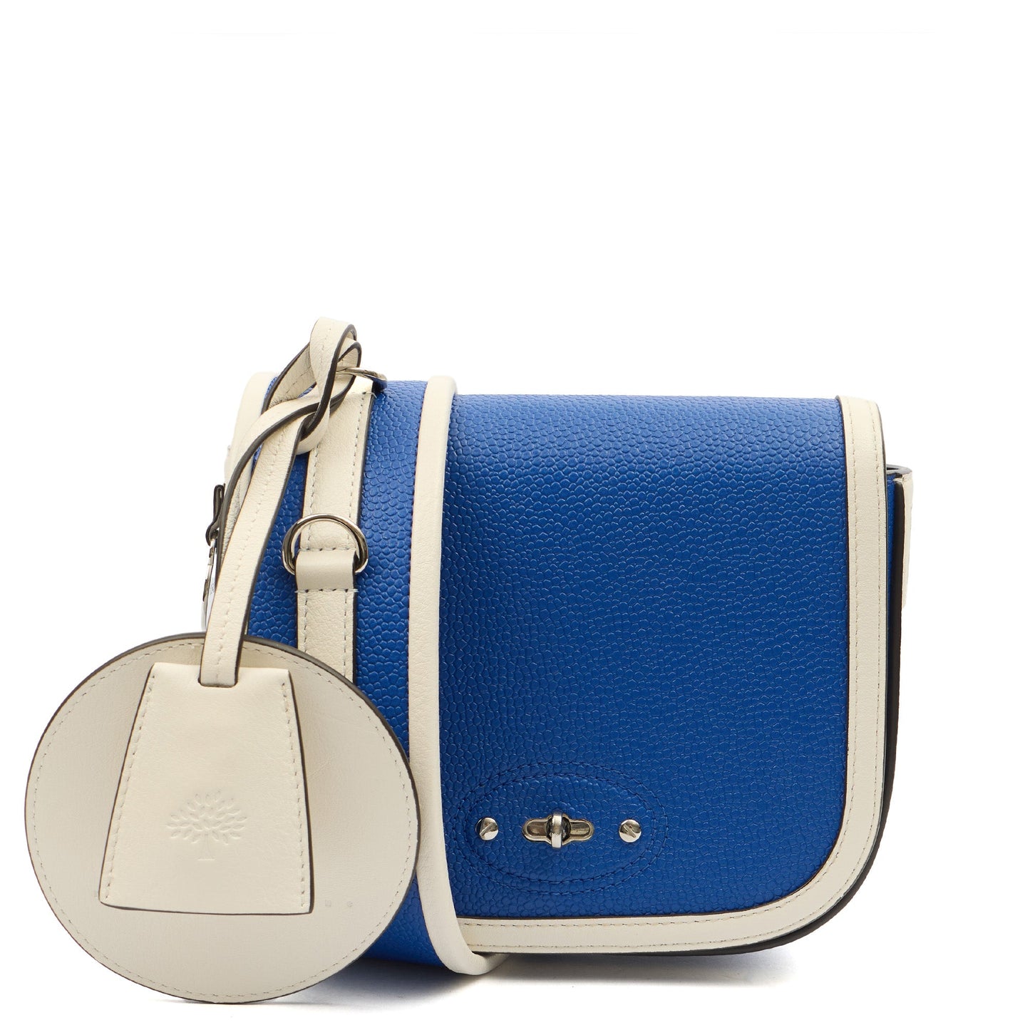 Mulberry Cross Body Darley Shoulder Bag - Small  in Blue, Leather — Front View