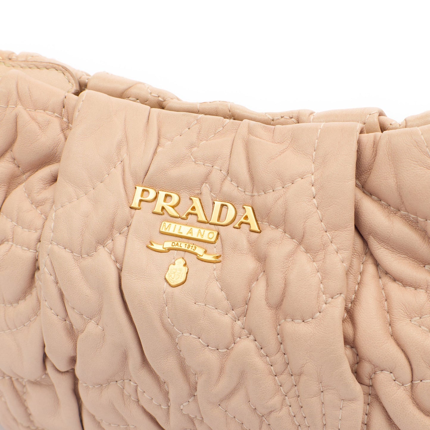 Prada Shoulder Bag Shoulder Bag in Rose Pink, Calfskin — Lifestyle View