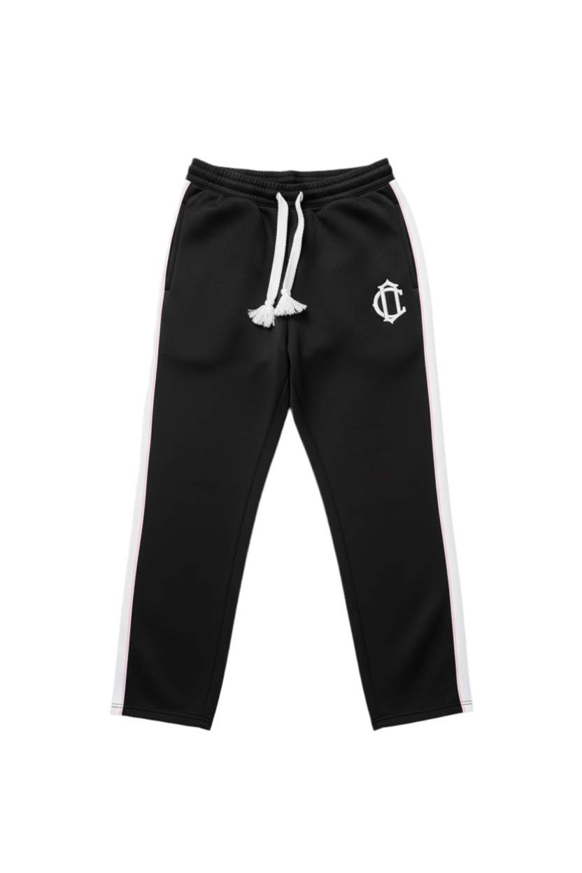 Cardair Club Emblem Track Pants - Black — XS — Front View