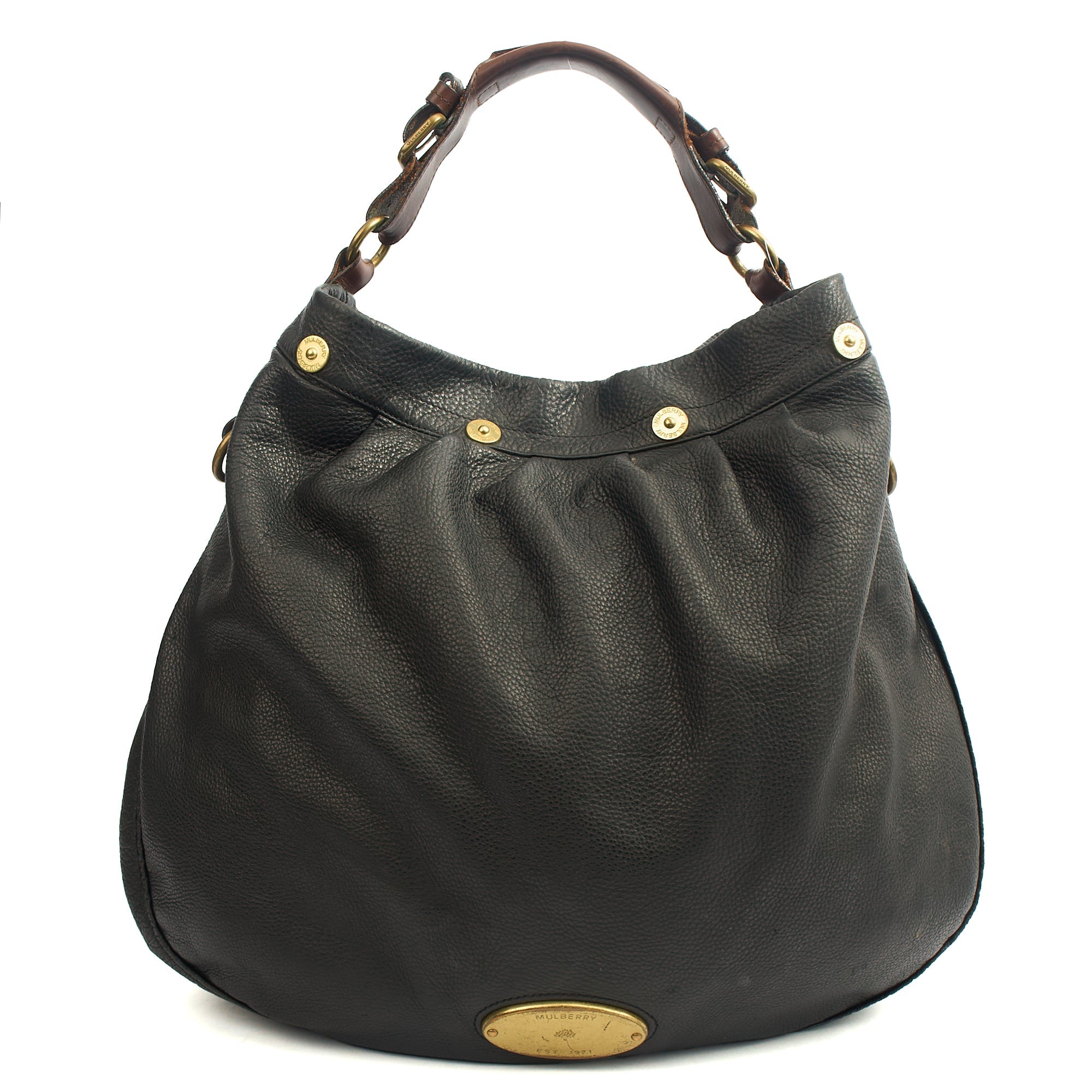 Mulberry Shoulder Bag Mitzy Tote in Black, invalid — Front View