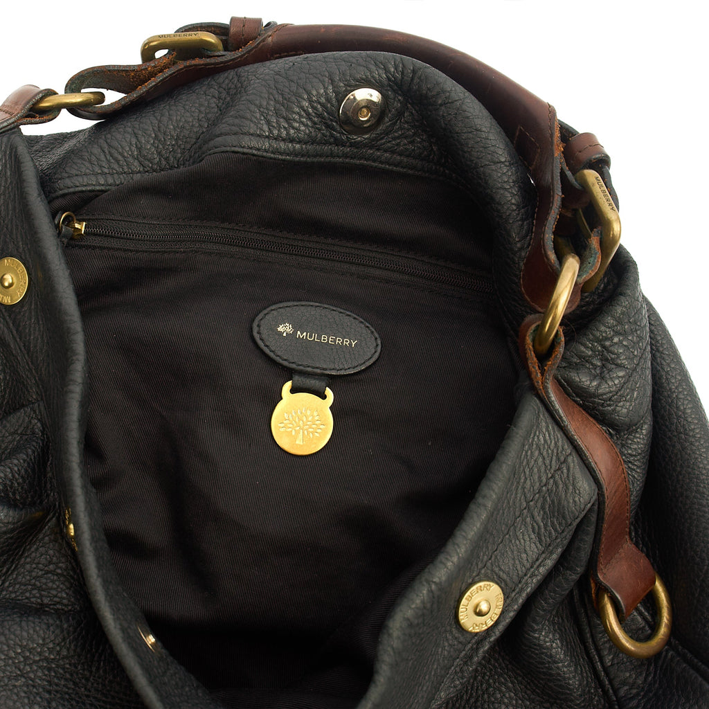 Mulberry Shoulder Bag Mitzy Tote in Black, invalid — Detail View