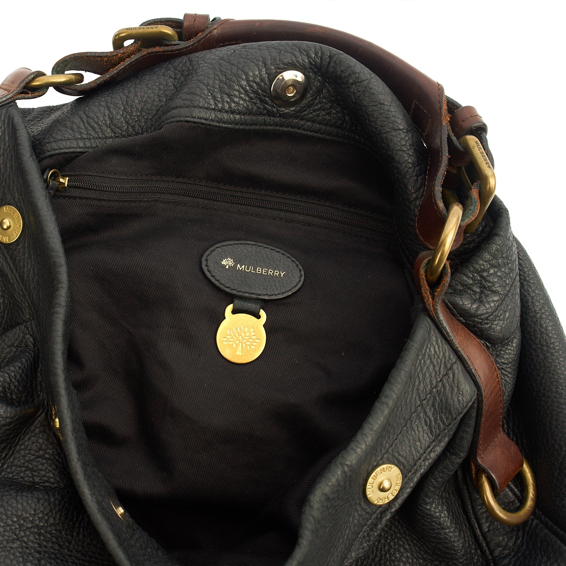 Mulberry Shoulder Bag Mitzy Tote in Black, invalid — Detail View
