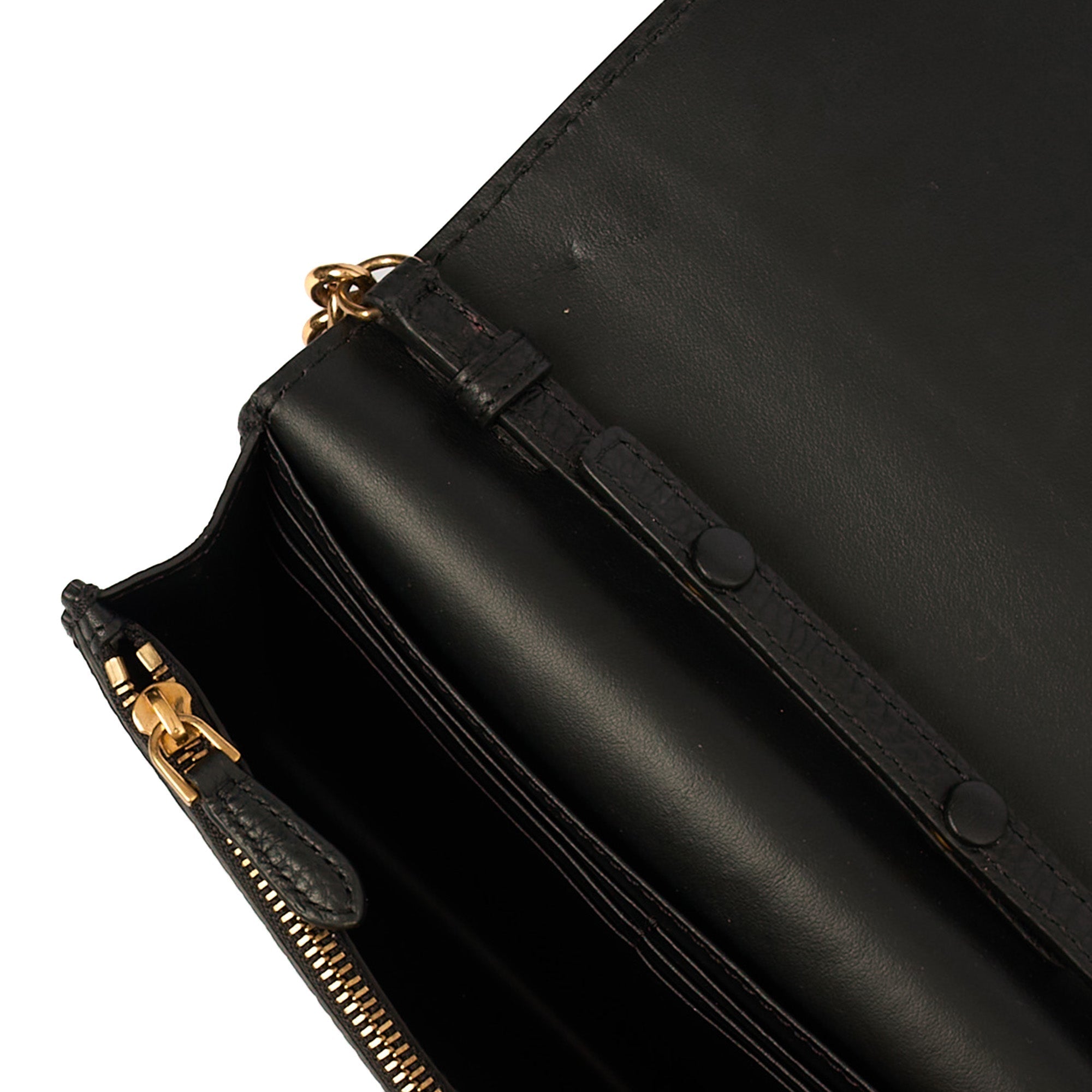 Burberry Cross Body Wallet On Chain in Black, Leather — Alternate View 11