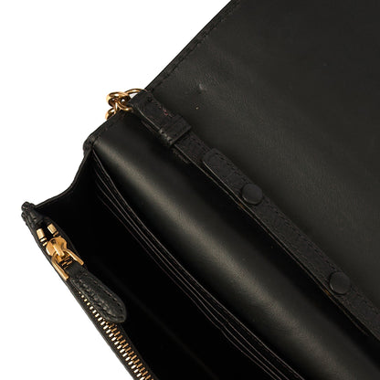 Burberry Cross Body Wallet On Chain in Black, Leather — Alternate View 11