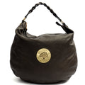Mulberry Shoulder Bag Daria Hobo in Graphite, Calfskin Leather — Front View