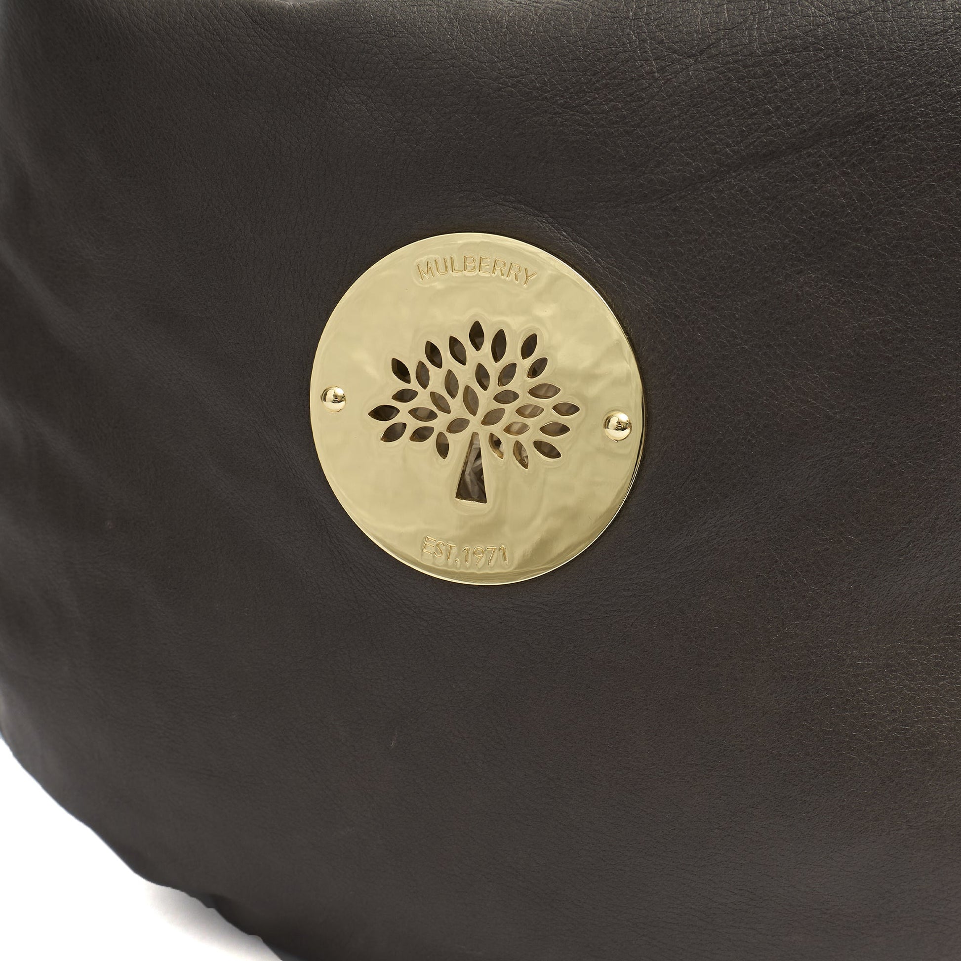 Mulberry Shoulder Bag Daria Hobo in Graphite, Calfskin Leather — Side View