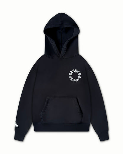 PLAYERS ONLY BLACK EMBROIDERED HOODIE — Small — Front View