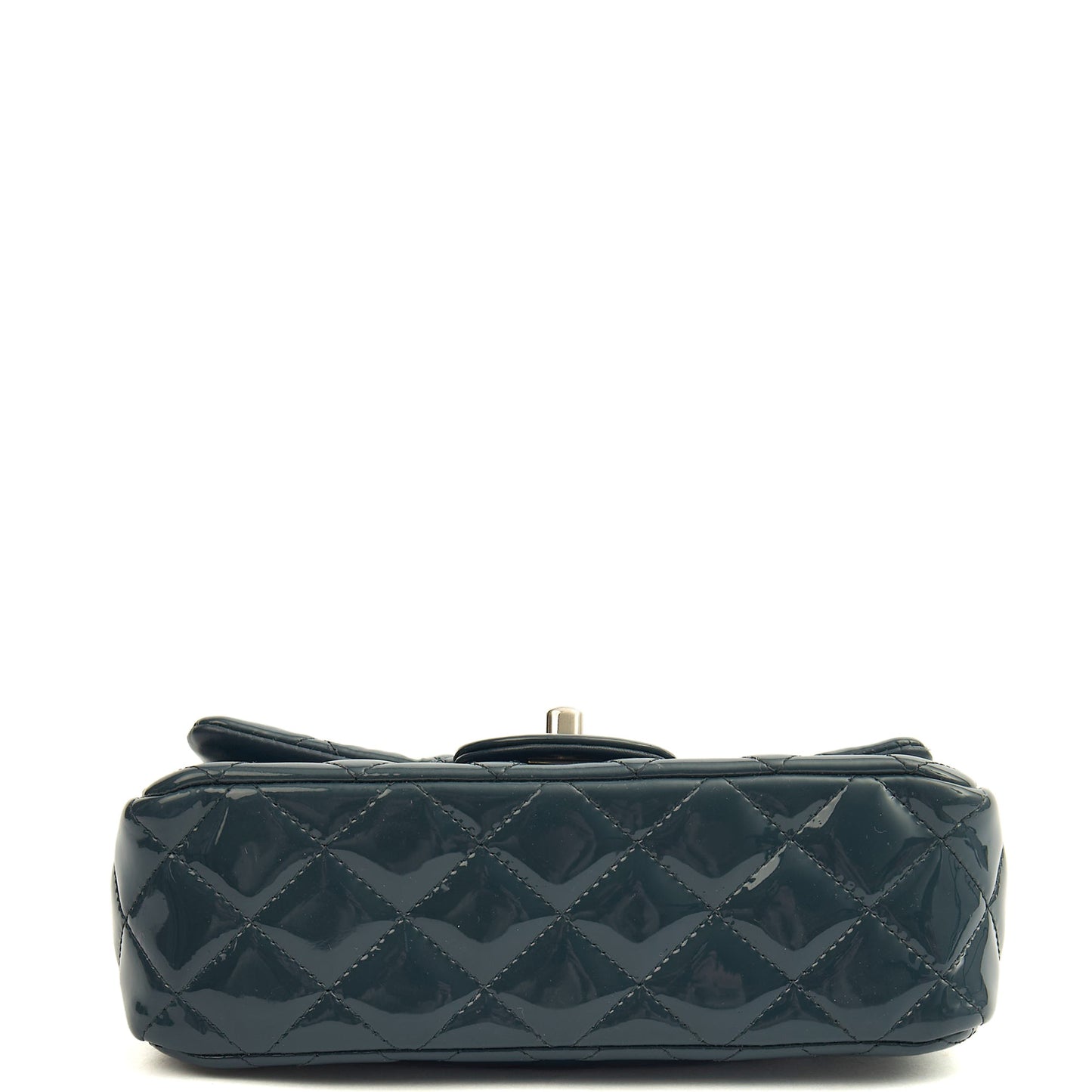 Chanel Mini Bag Classic - Mini (Rectangular) in Blue, Patent Leather — Alternate View 13
