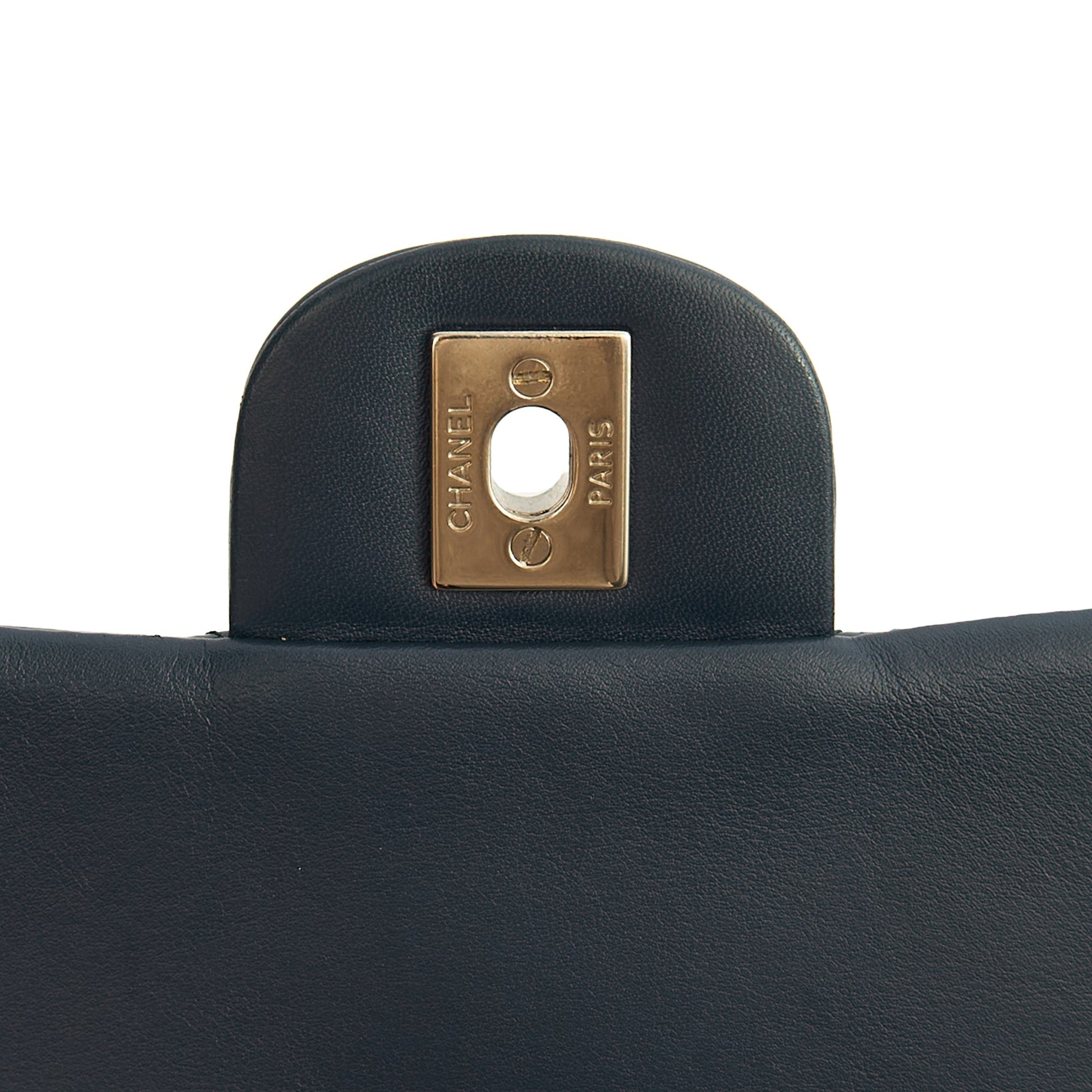 Chanel Mini Bag Classic - Mini (Rectangular) in Blue, Patent Leather — Alternate View 8