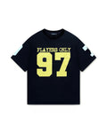 PLAYERS ONLY BLACK JERSEY TEE — XS — Front View