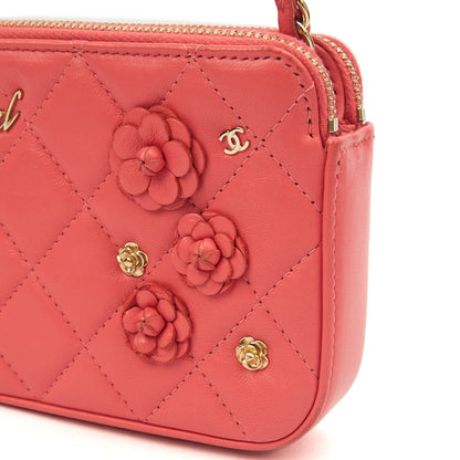 Chanel Cross Body Camellia - Wallet On Chain in Pink, Calfskin Leather — Alternate View 19