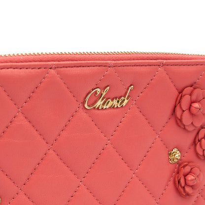 Chanel Cross Body Camellia - Wallet On Chain in Pink, Calfskin Leather — Alternate View 28