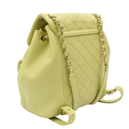 Chanel Backpack Backpack in Green, Lambskin Leather — Alternate View 12