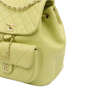 Chanel Backpack Backpack in Green, Lambskin Leather — Alternate View 24