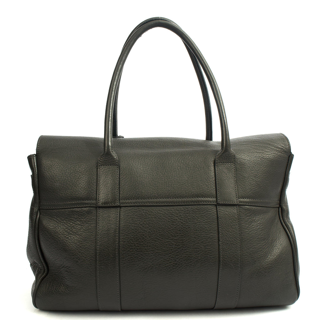 Mulberry Top Handle Bayswater Heritage in Grey, Calfskin Leather — Top View