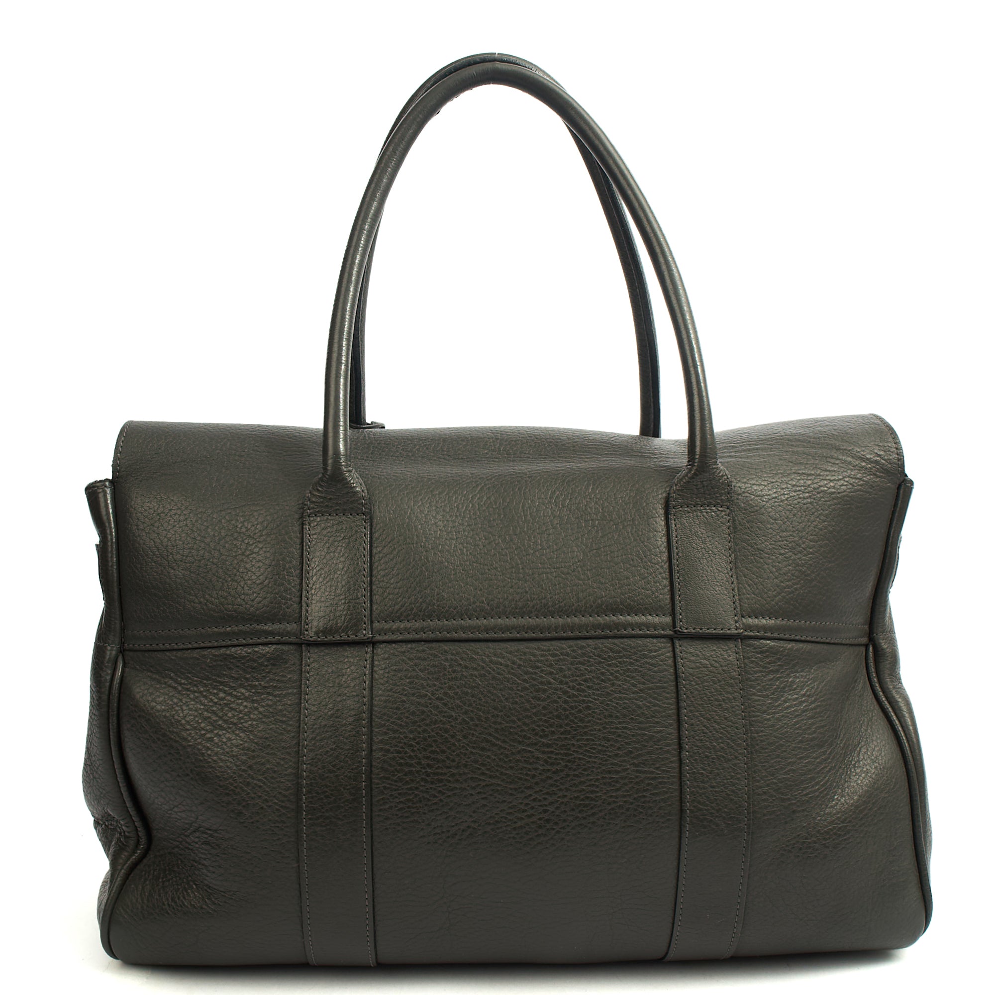 Mulberry Top Handle Bayswater Heritage in Grey, Calfskin Leather — Top View