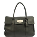 Mulberry Top Handle Bayswater Heritage in Grey, Calfskin Leather — Front View