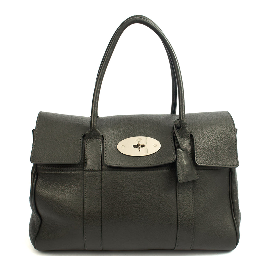 Mulberry Top Handle Bayswater Heritage in Grey, Calfskin Leather — Alternate View 7