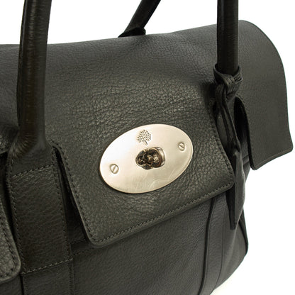 Mulberry Top Handle Bayswater Heritage in Grey, Calfskin Leather — Side View
