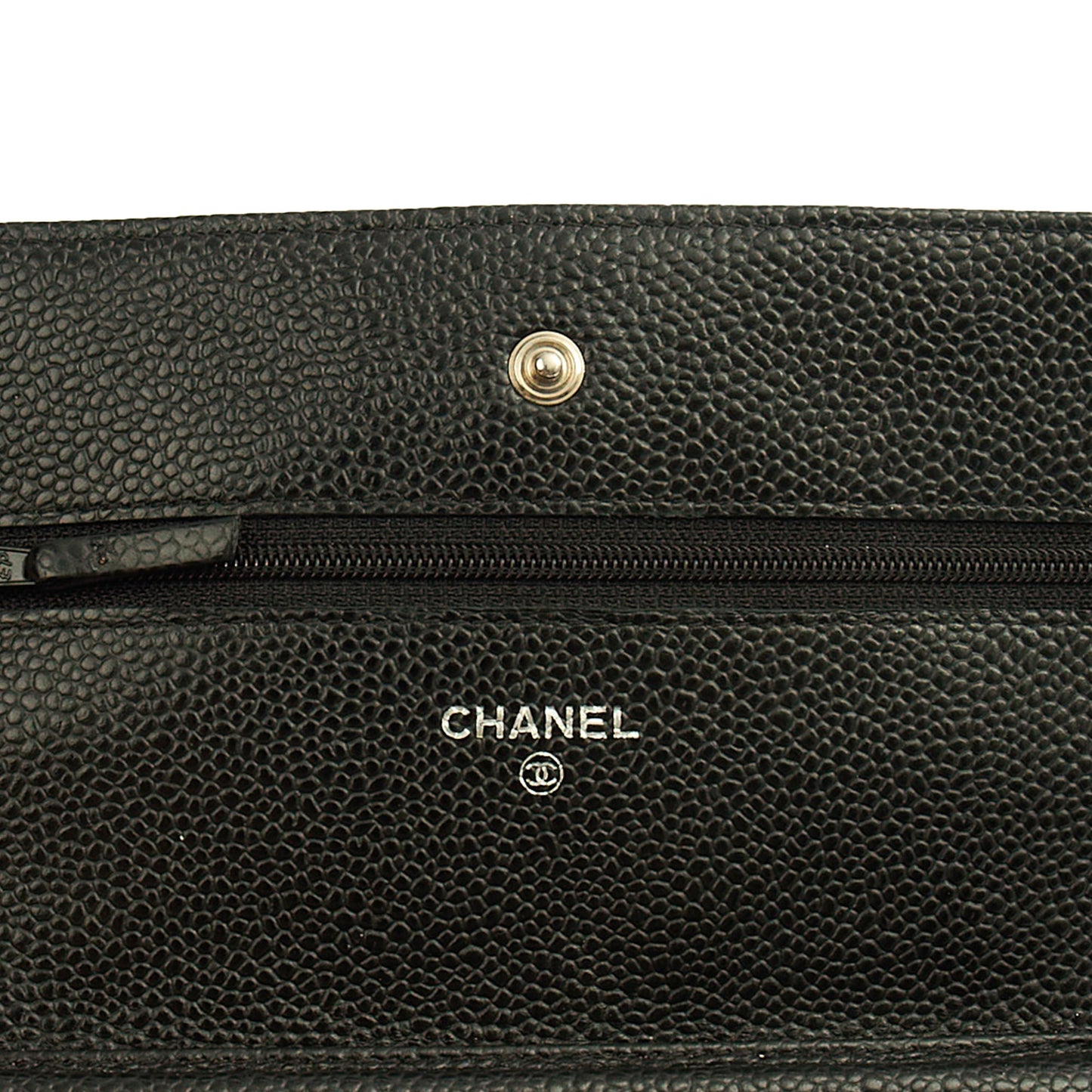 Chanel Cross Body Wallet on Chain in Black, Caviar Leather — Alternate View 9