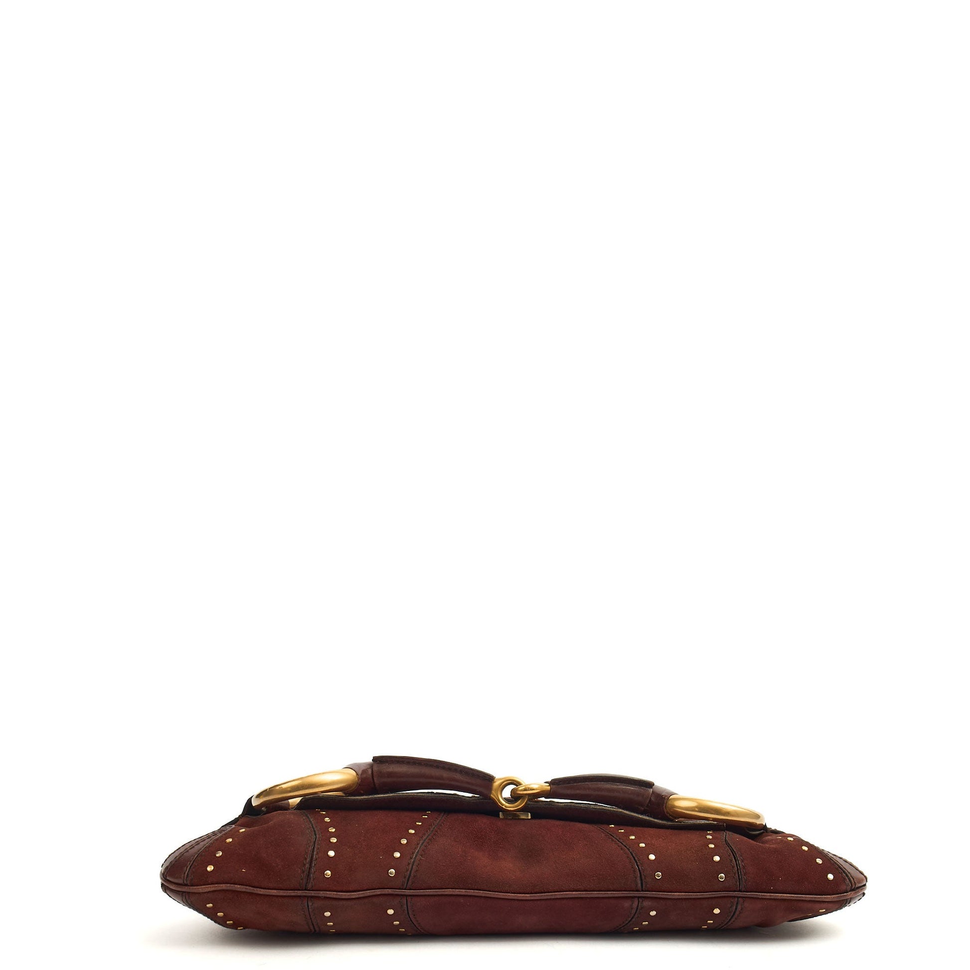Gucci Shoulder Bag 1955 Horsebit Shoulder Bag in Brown, Suede — Alternate View 17
