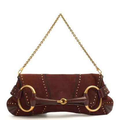 Gucci Shoulder Bag 1955 Horsebit Shoulder Bag in Brown, Suede — Alternate View 7