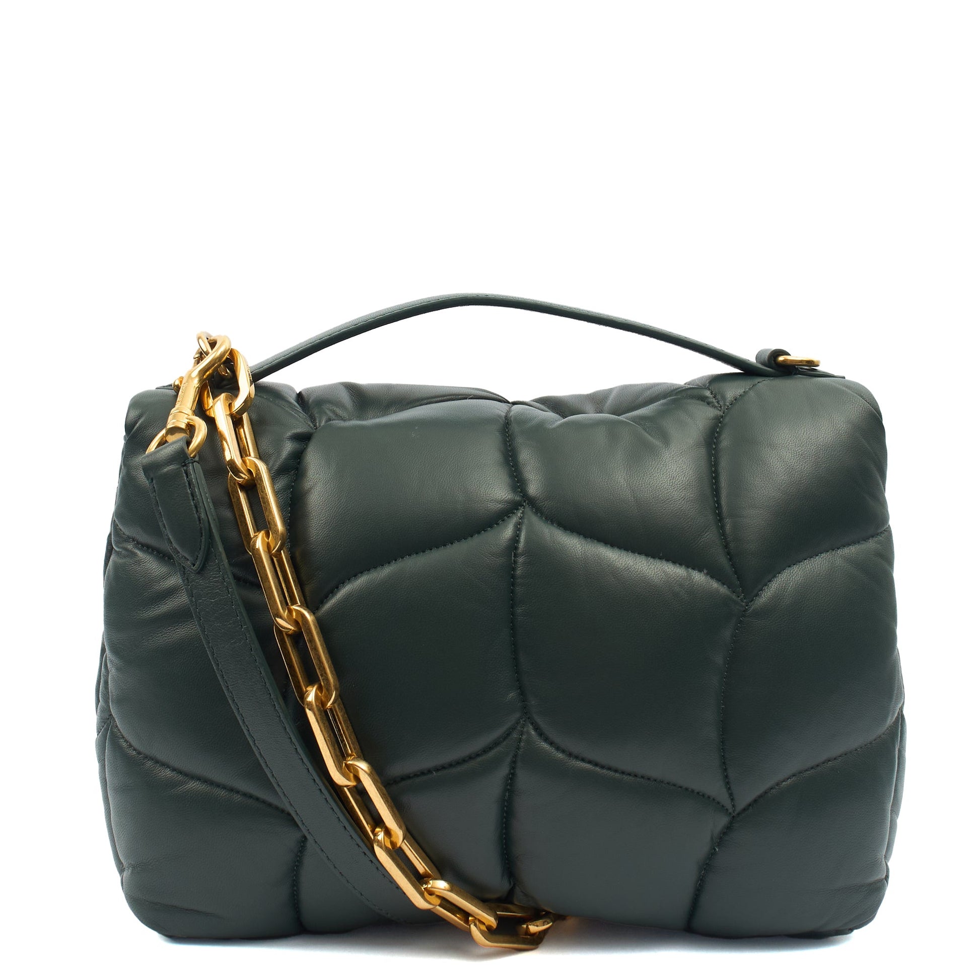 Mulberry Shoulder Bag Softie in Mulberry Blue, Leather — Back View