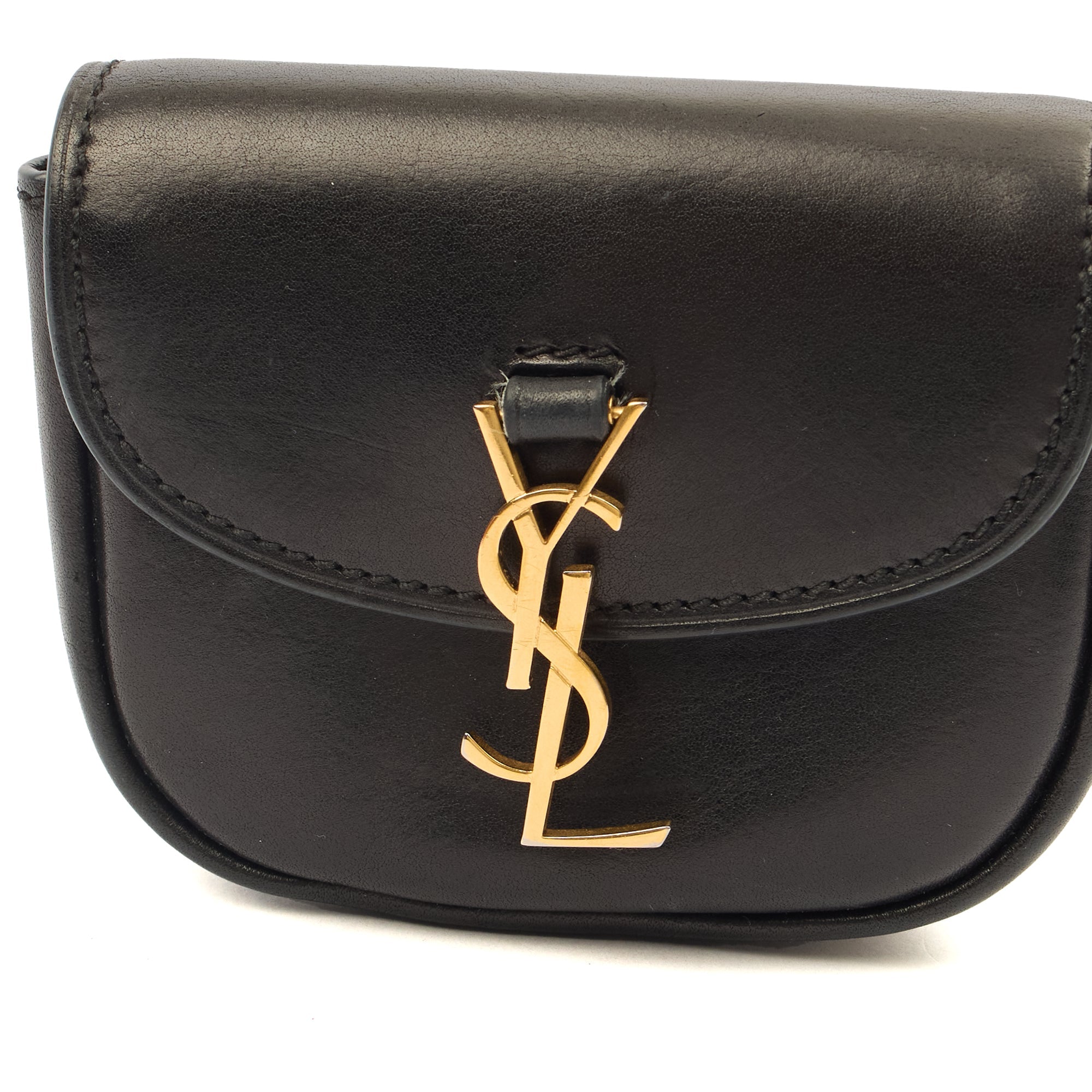 Saint Laurent Cross Body Kaia Belt Bag in Black, Leather — Alternate View 12