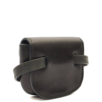 Saint Laurent Cross Body Kaia Belt Bag in Black, Leather — Side View