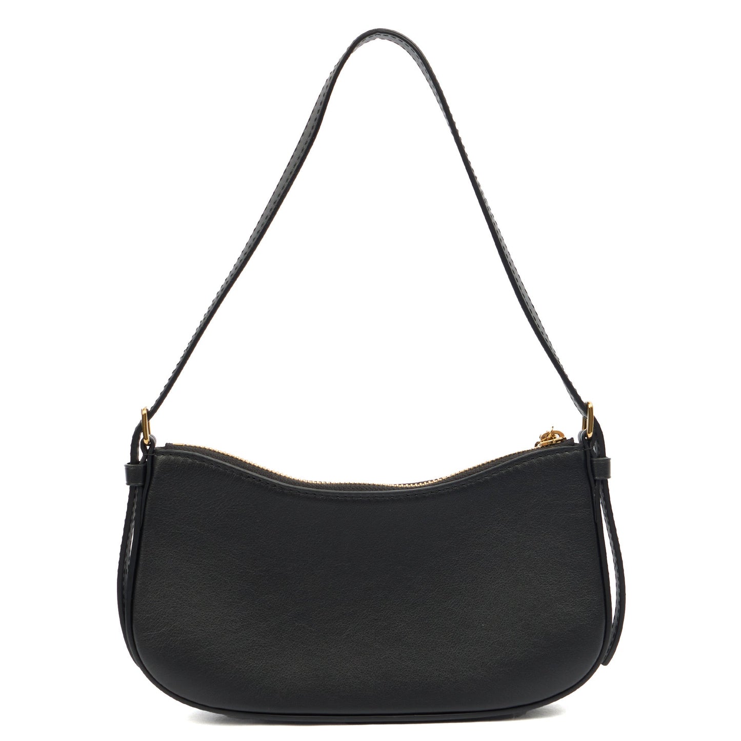 Louis Vuitton Shoulder Bag Bloom Pochette in Black, Leather — Top View
