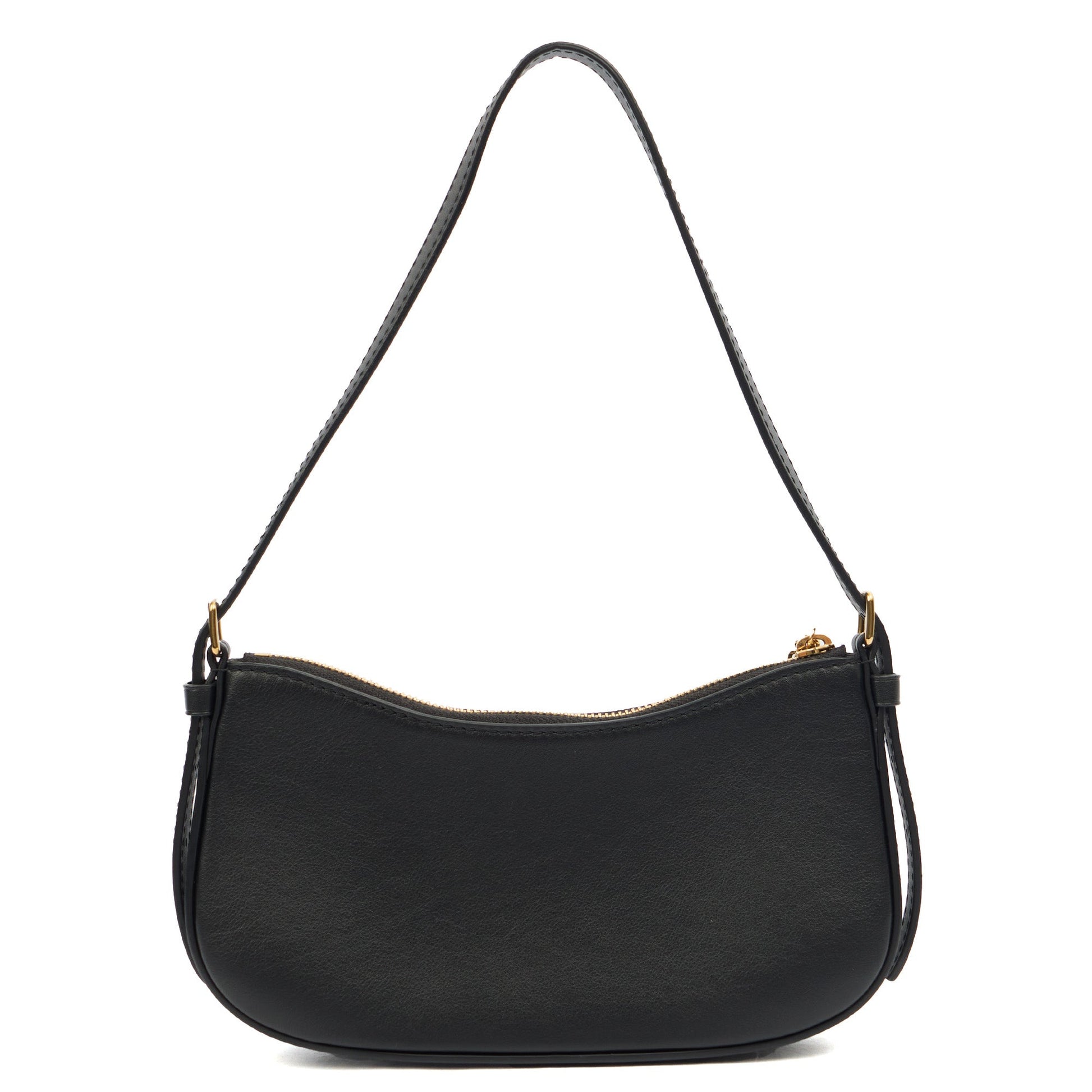 Louis Vuitton Shoulder Bag Bloom Pochette in Black, Leather — Top View