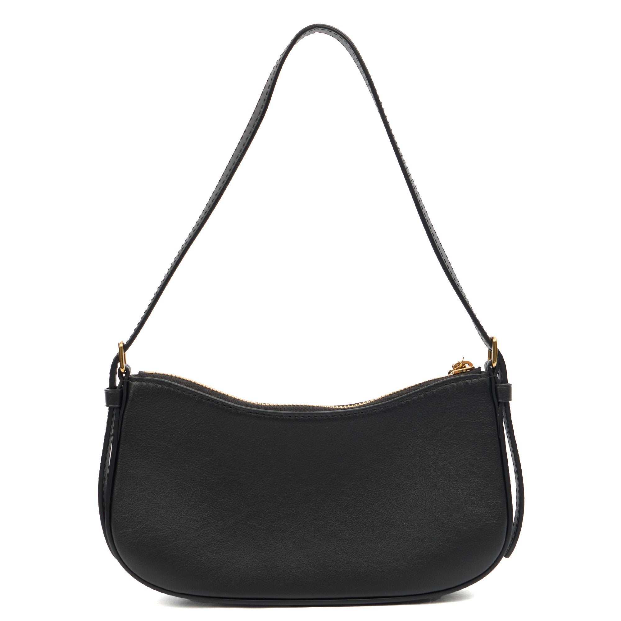 Louis Vuitton Shoulder Bag Bloom Pochette in Black, Leather — Top View