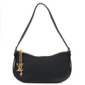 Louis Vuitton Shoulder Bag Bloom Pochette in Black, Leather — Front View