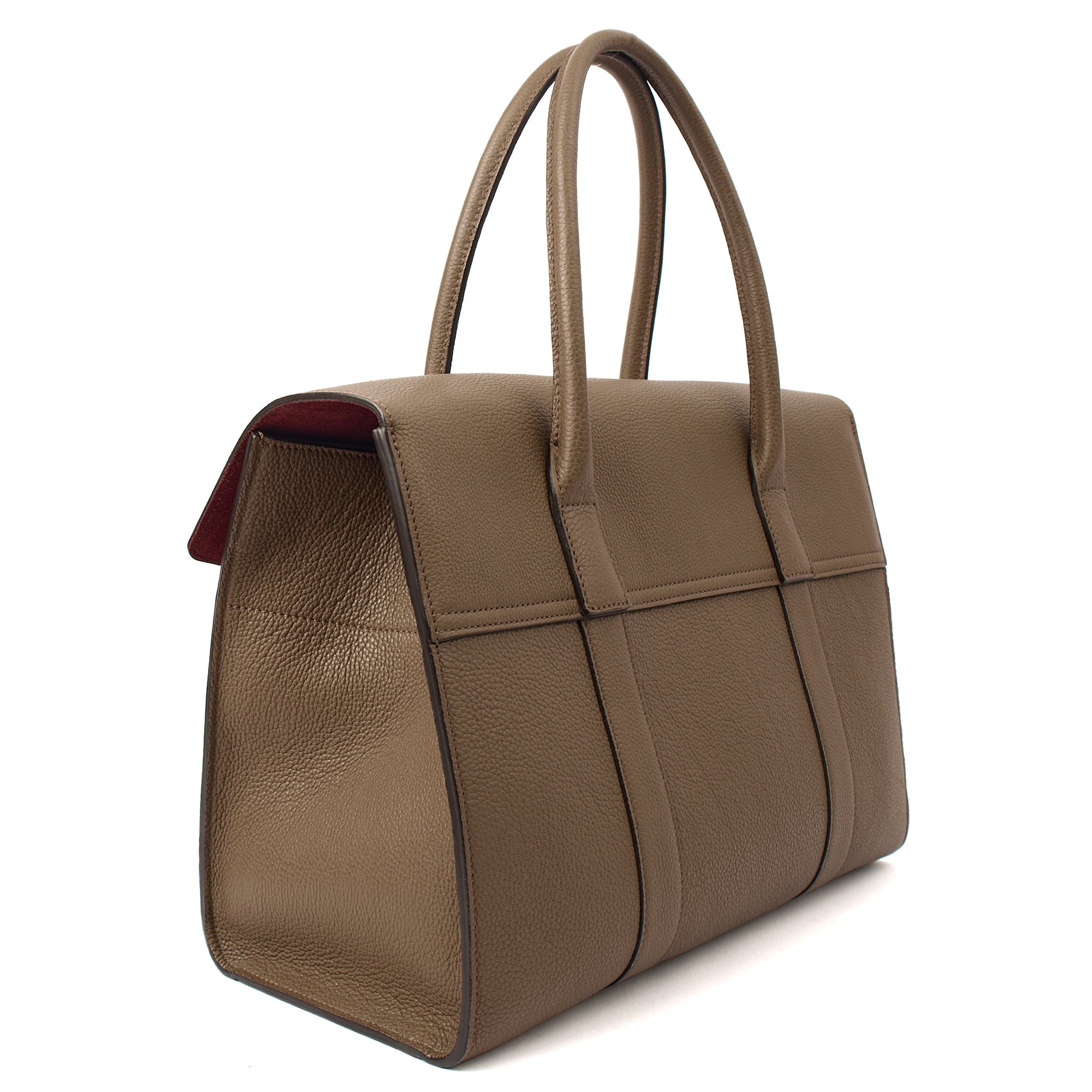Mulberry Tote Bayswater - New in Brown, Calfskin Leather — Back View