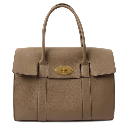 Mulberry Tote Bayswater - New in Brown, Calfskin Leather — Front View