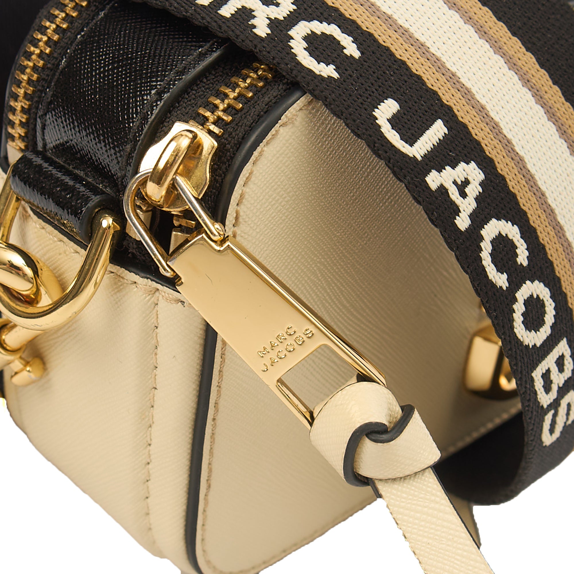 Marc Jacobs Cross Body Snapshot in Cream, Leather — Lifestyle View