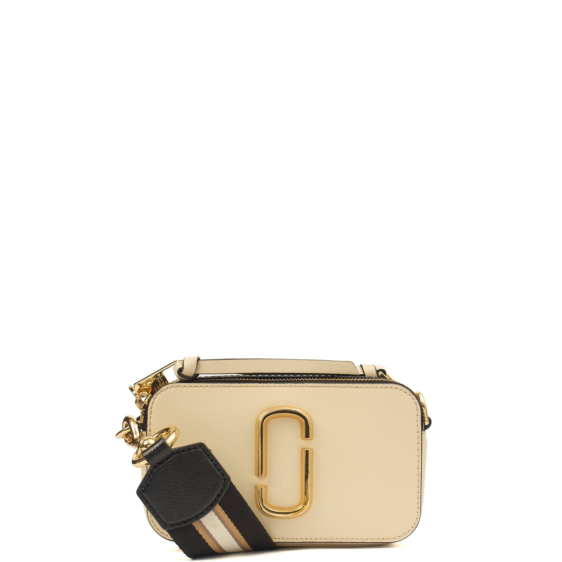 Marc Jacobs Cross Body Snapshot in Cream, Leather — Front View