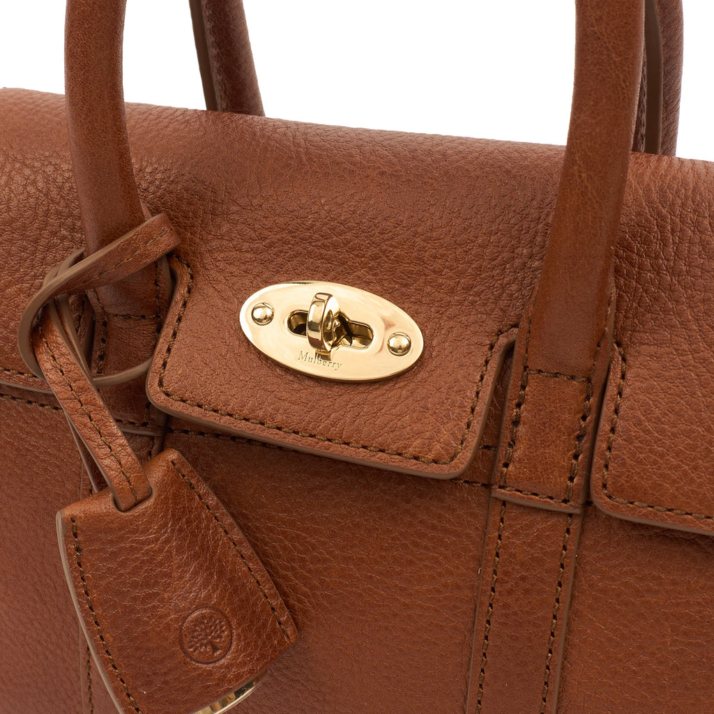 Mulberry Mini Bag Mini Bayswater in Oak, Leather — Side View