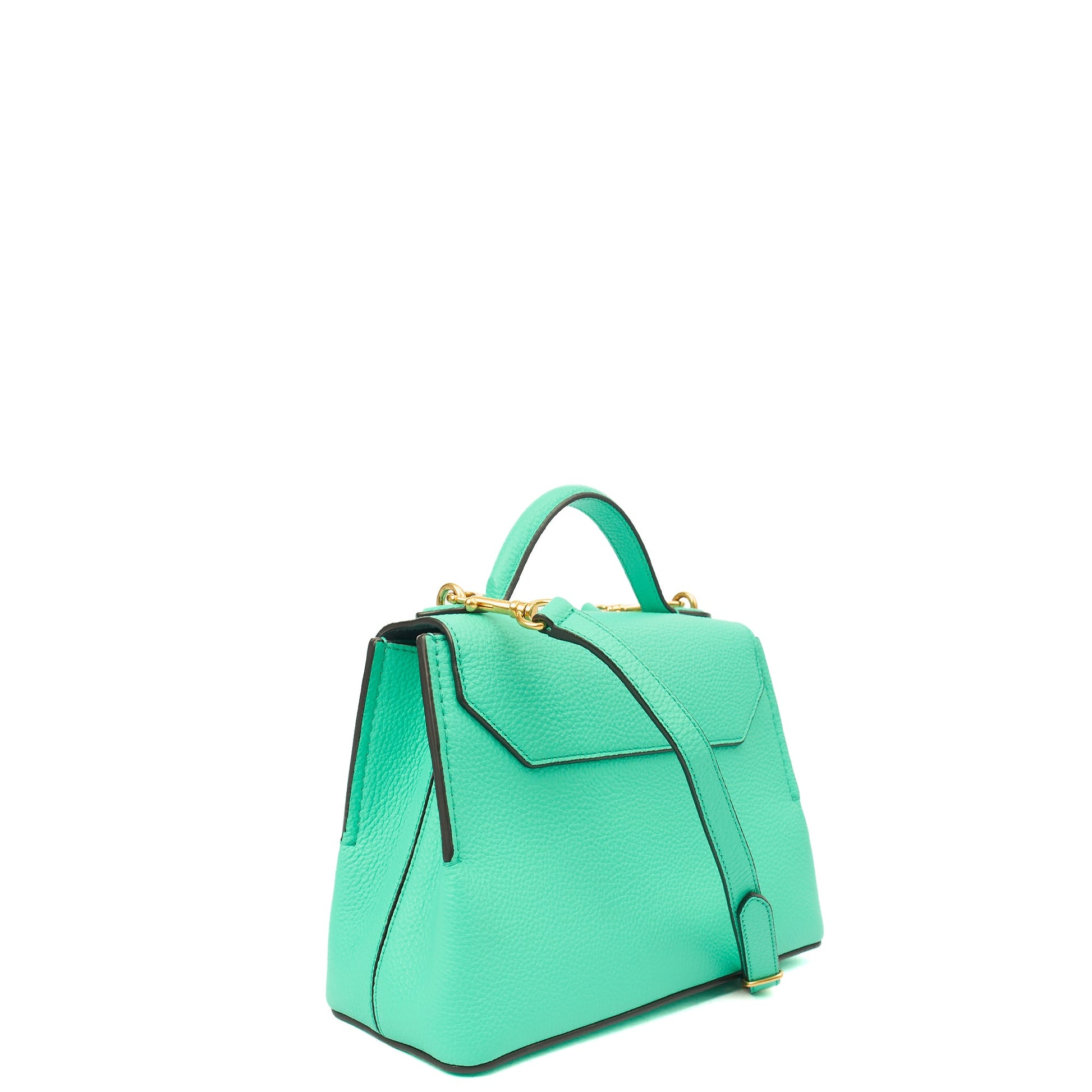 Mulberry Top Handle Seaton - Mini in Aqua Green, Calfskin Leather — Alternate View 14