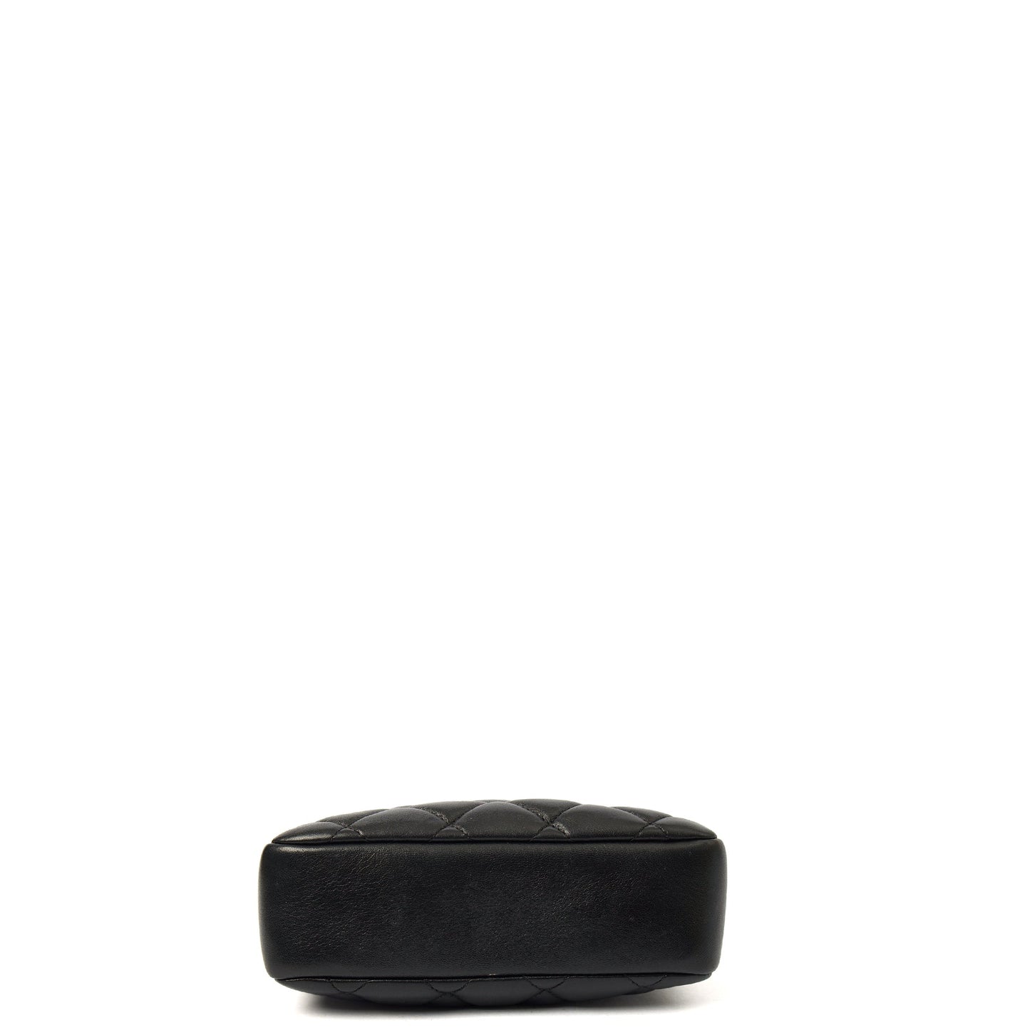 Chanel Cross Body Camera Bag in Black, Lambskin Leather — Detail View