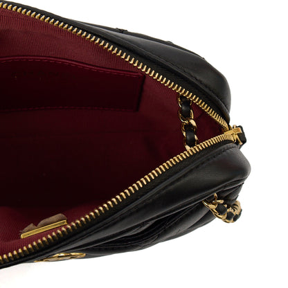 Chanel Cross Body Camera Bag in Black, Lambskin Leather — Alternate View 9