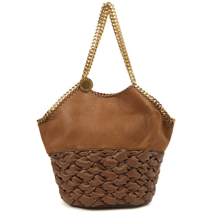 Stella McCartney Shoulder Bag Falabella Tote in Brown, Leather — Front View