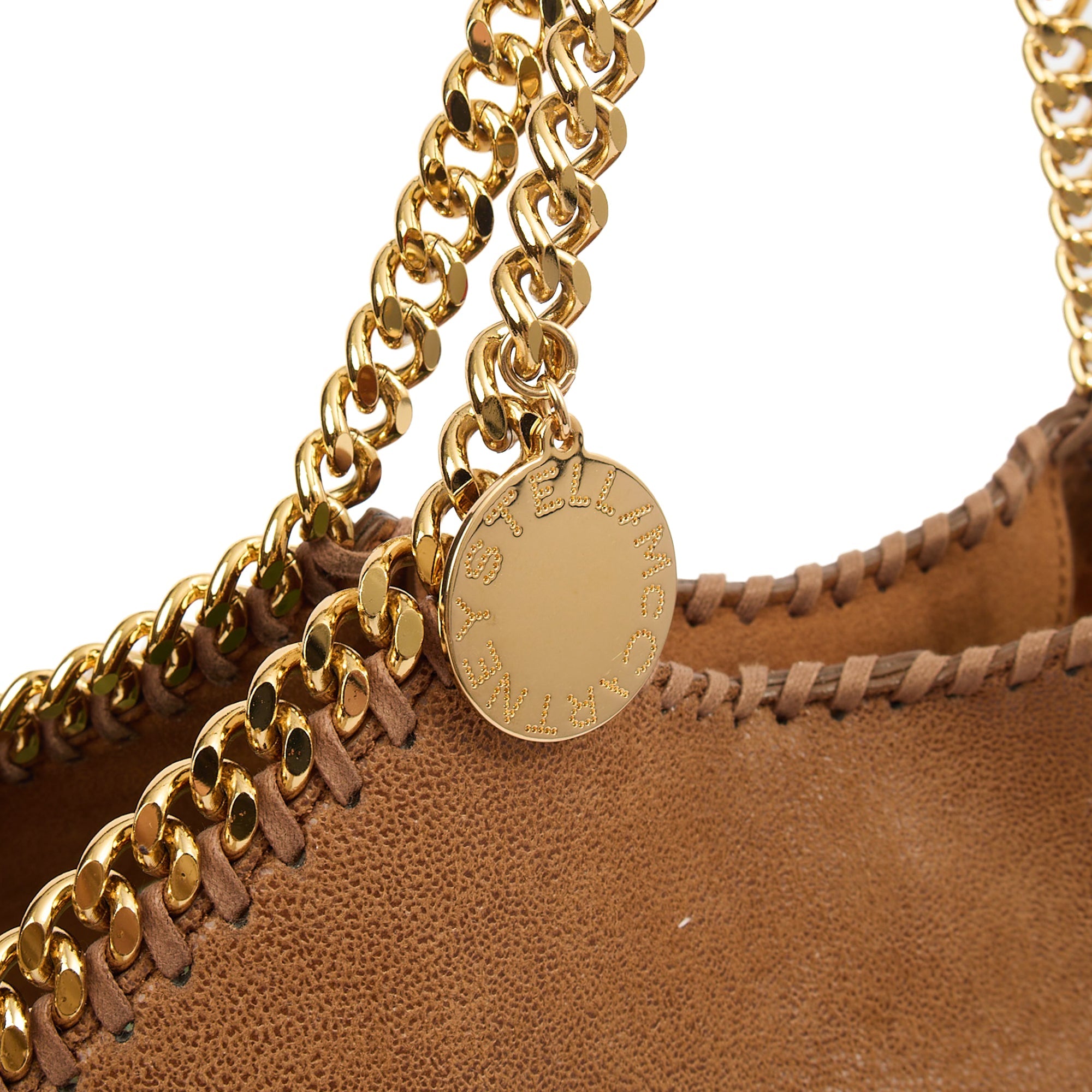 Stella McCartney Shoulder Bag Falabella Tote in Brown, Leather — Side View