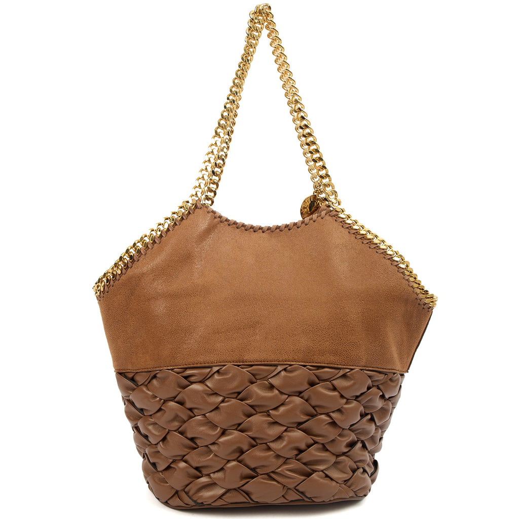 Stella McCartney Shoulder Bag Falabella Tote in Brown, Leather — Top View