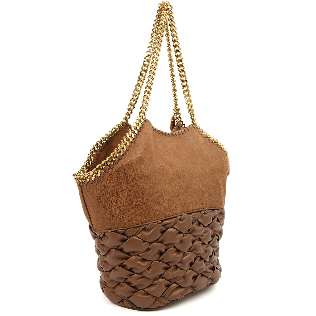 Stella McCartney Shoulder Bag Falabella Tote in Brown, Leather — Back View