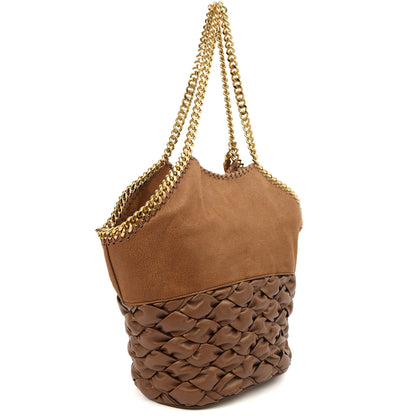 Stella McCartney Shoulder Bag Falabella Tote in Brown, Leather — Back View